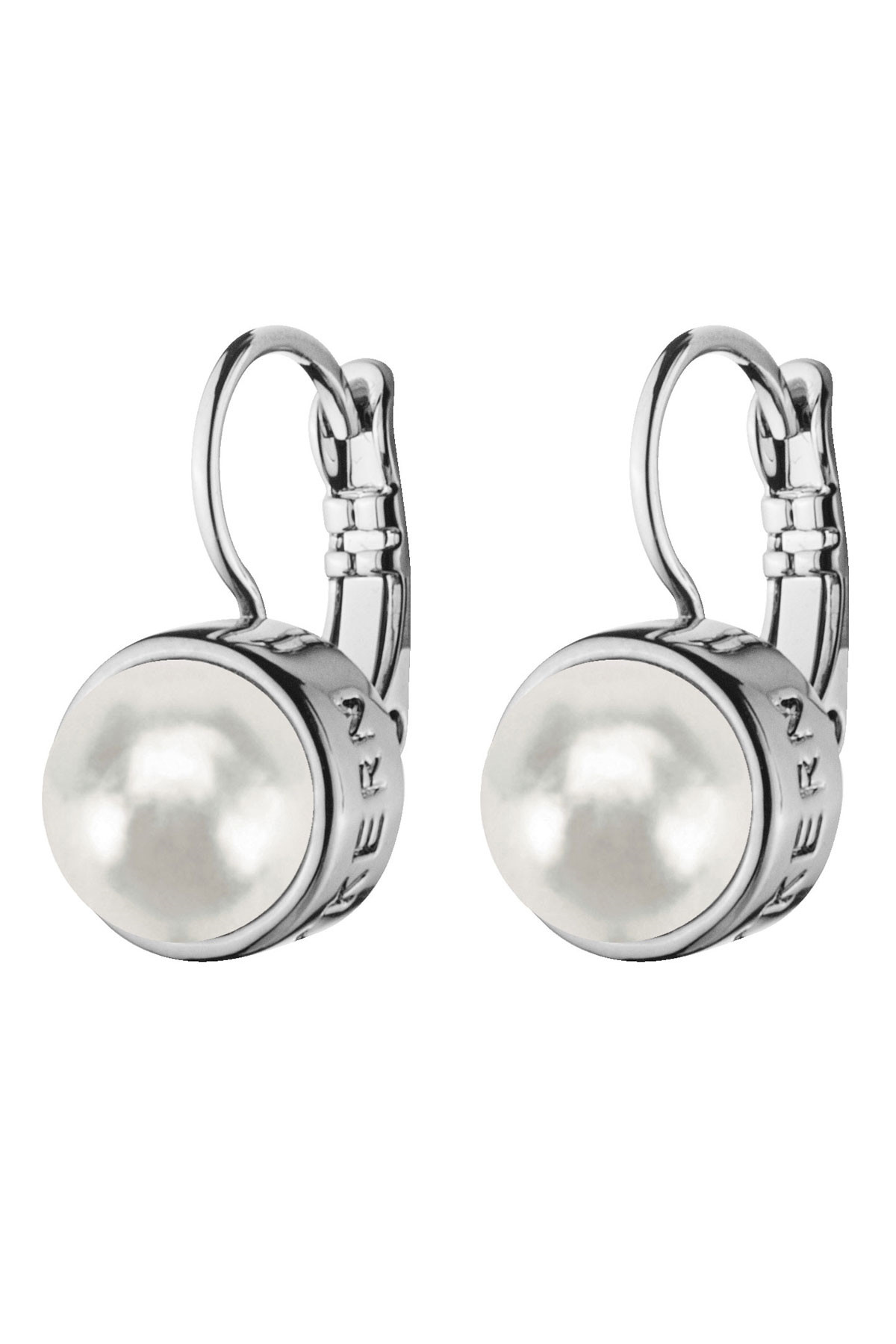 Dyrberg Kern Dyrberg/Kern Lulu Earpost, Color: Silver/White, Onesize, Women