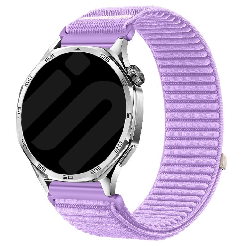 Strap-it Withings ScanWatch 2 - 38mm wave nylon band (paars)
