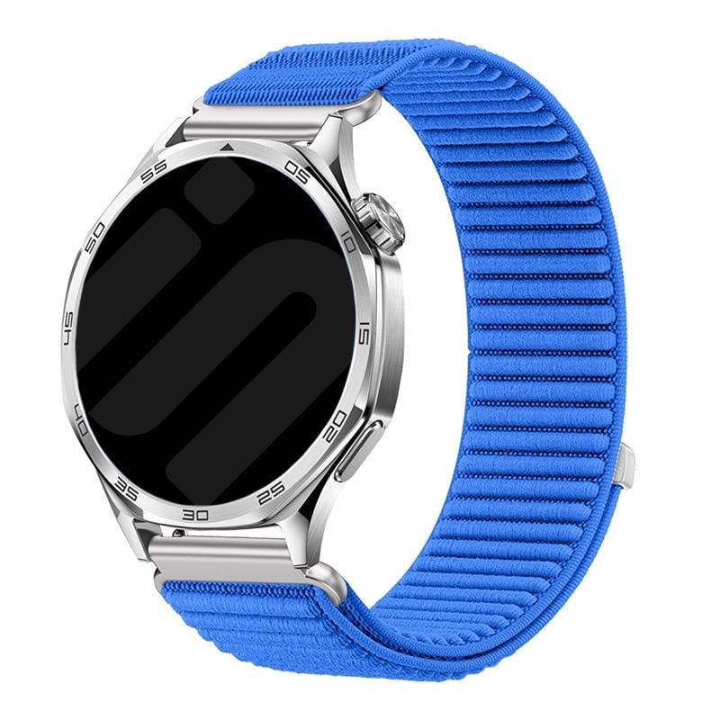 Strap-it Amazfit Balance 2 wave nylon band (royaal blauw)
