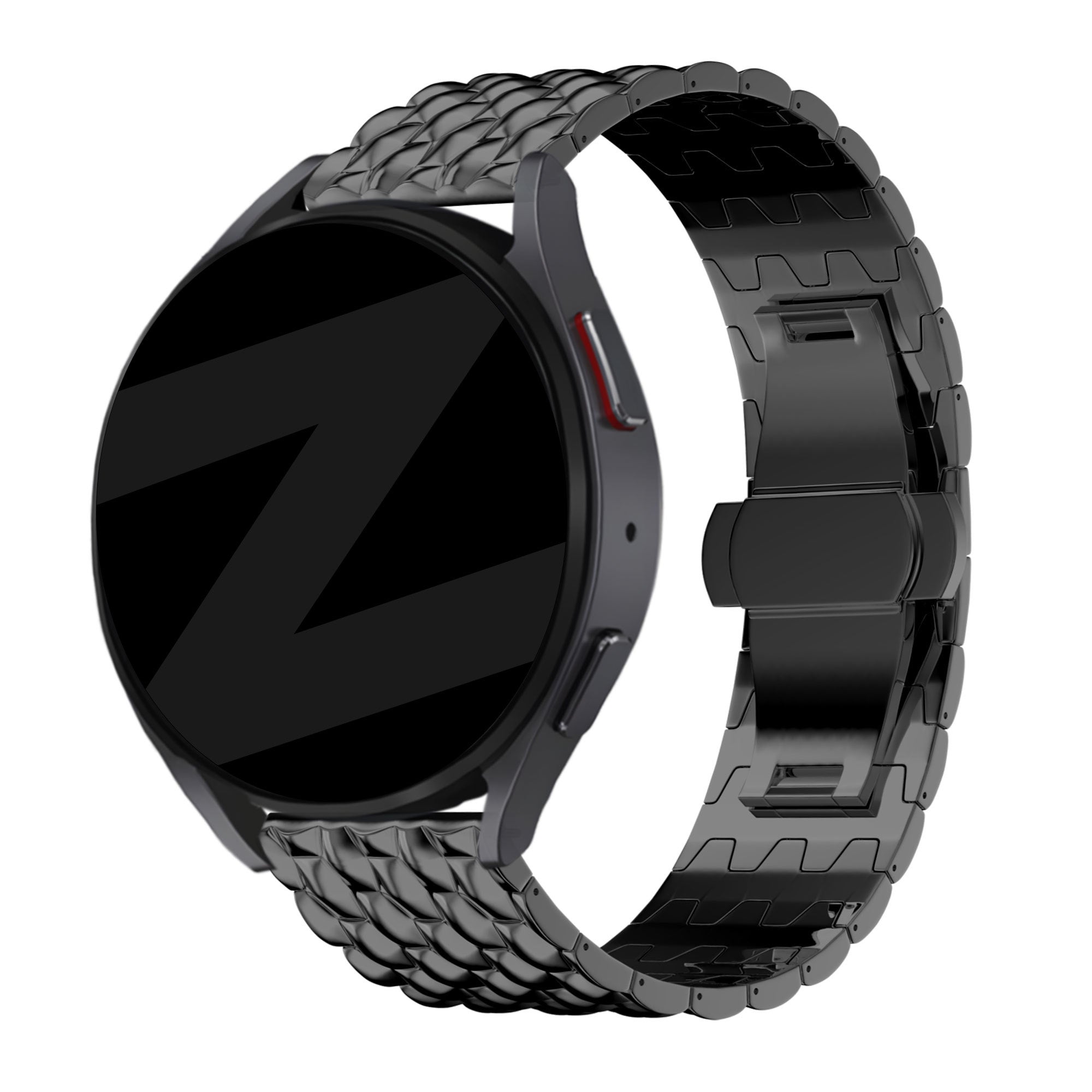 Bandz Amazfit Balance 2 stalen band 'Dragon' (zwart)