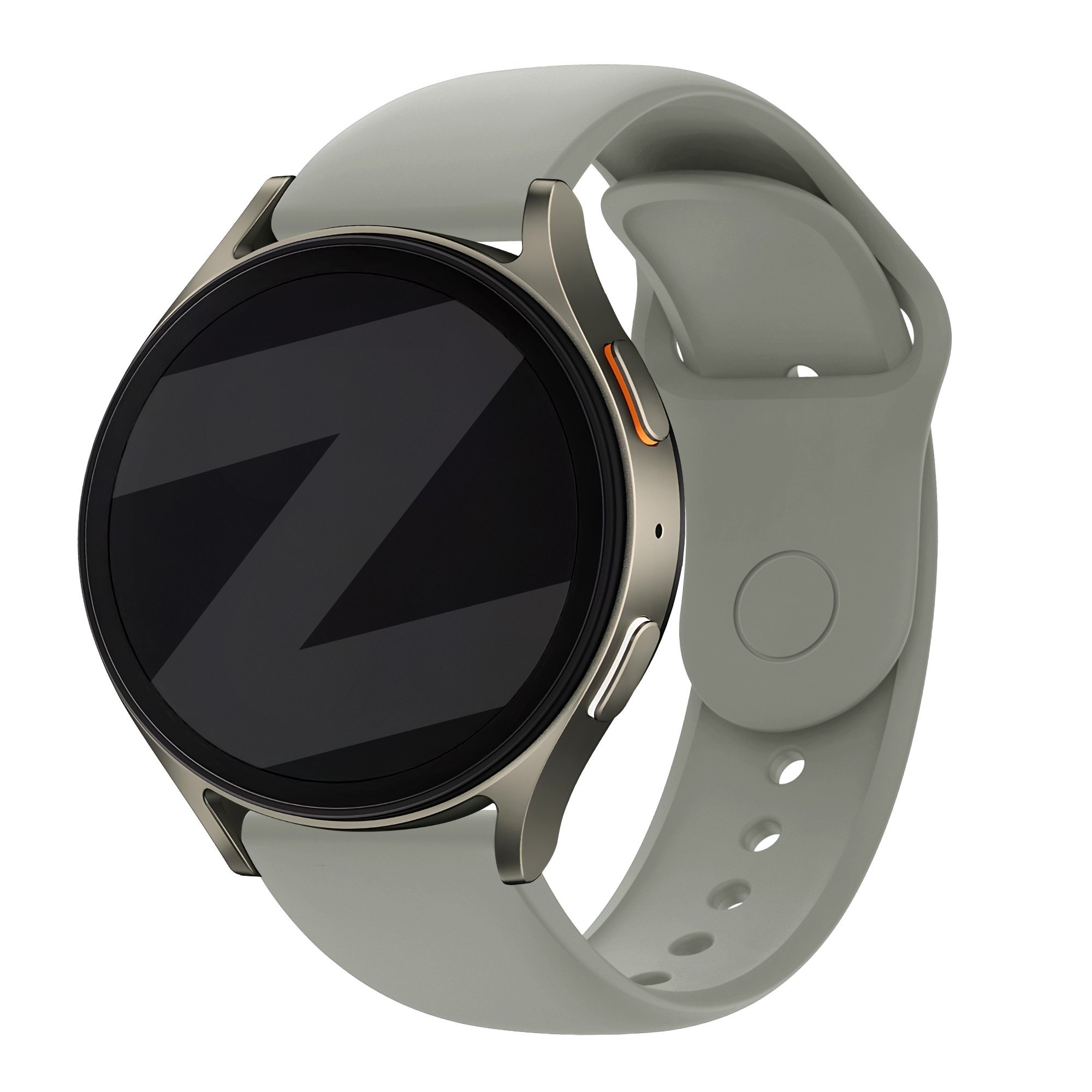 Bandz Huawei Watch GT 4 - 46mm sport band 'Easy fit' (lichtgrijs)