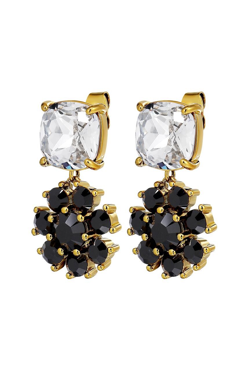 Dyrberg Kern Dyrberg/Kern Poppy Earring, Color: Gold/Black, Onesize, Women