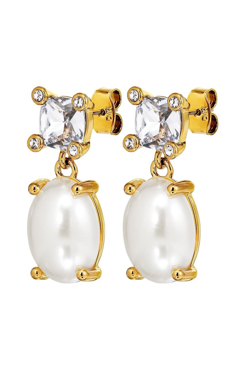 Dyrberg Kern Dyrberg/Kern Antonia Earring, Color: Gold/White, Onesize, Women