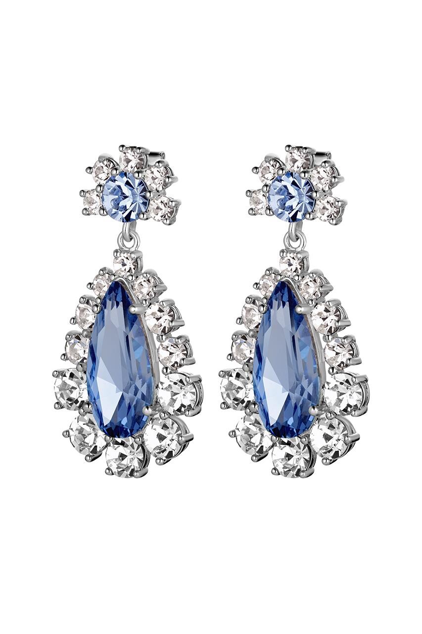 Dyrberg Kern Dyrberg/Kern Lucia Earring, Color: Silver/Blue, Onesize, Women