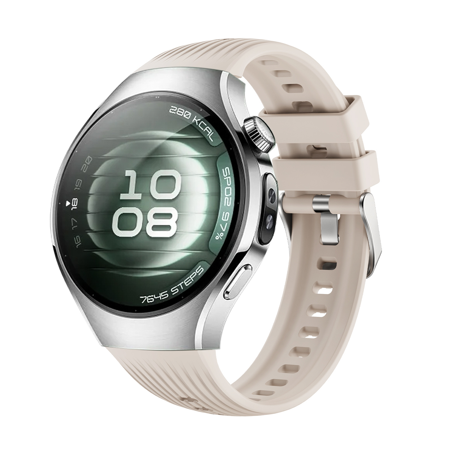 Strap-it Huawei Watch 5 - 42mm siliconen bandje 'perfect fit' (sterrenlicht)