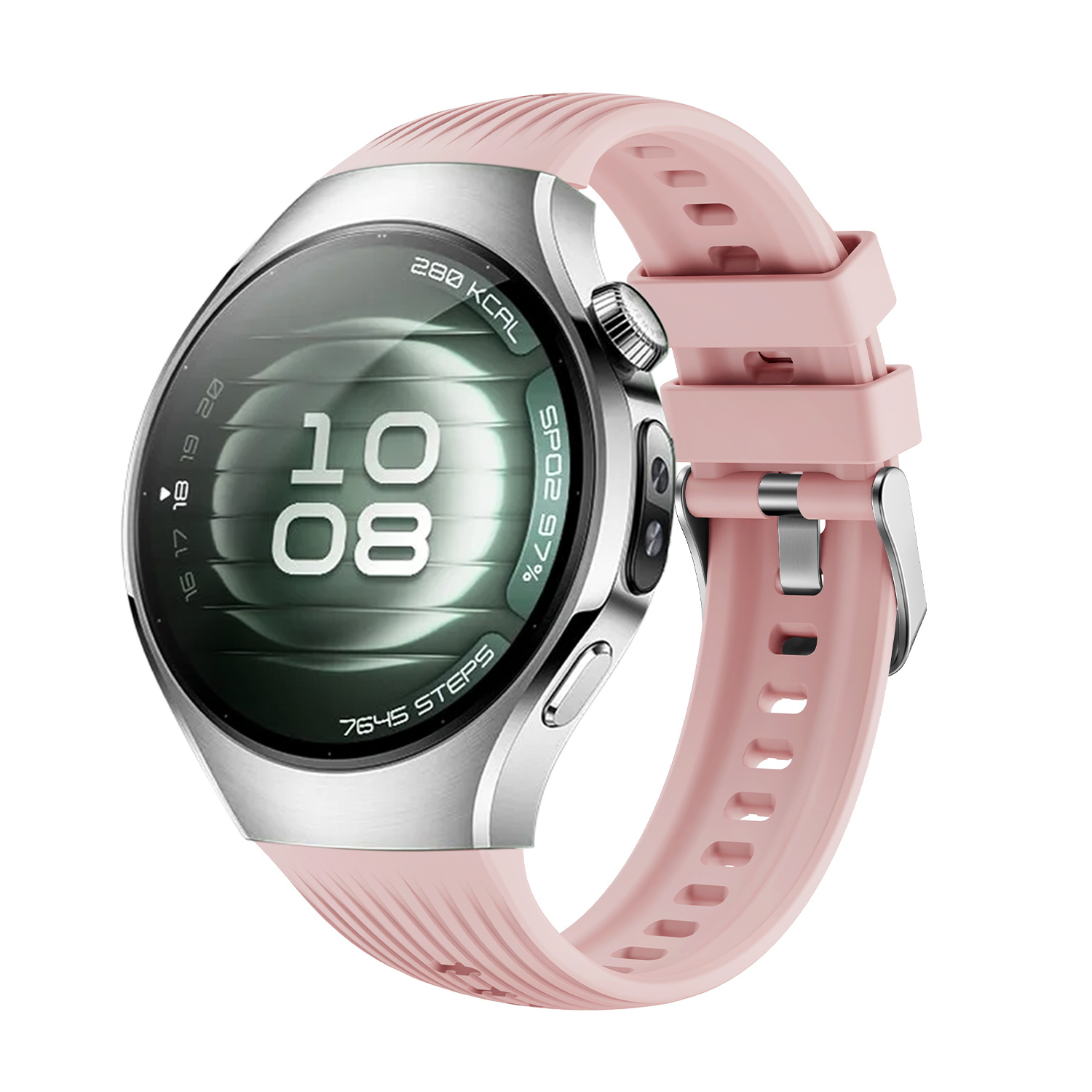 Strap-it Huawei Watch 5 - 42mm siliconen bandje 'perfect fit' (roze)