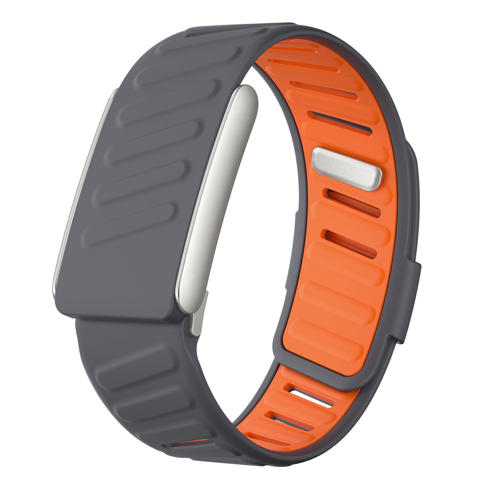 Strap-it Whoop 5.0 sport bandje (donkergrijs/oranje)