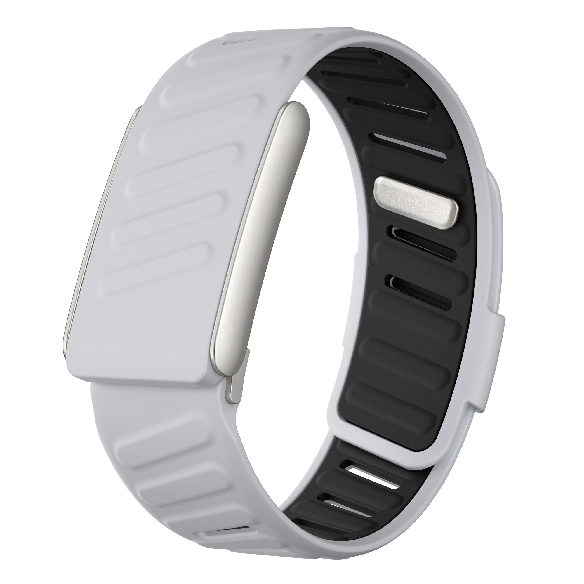 Strap-it Whoop 5.0 sport bandje (lichtgrijs/zwart)