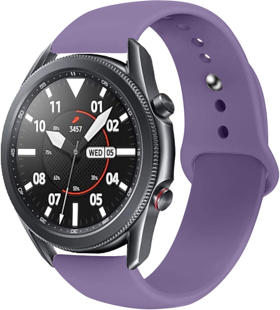 Strap-it Samsung Galaxy Watch 3 45mm sport bandje (lichtpaars)