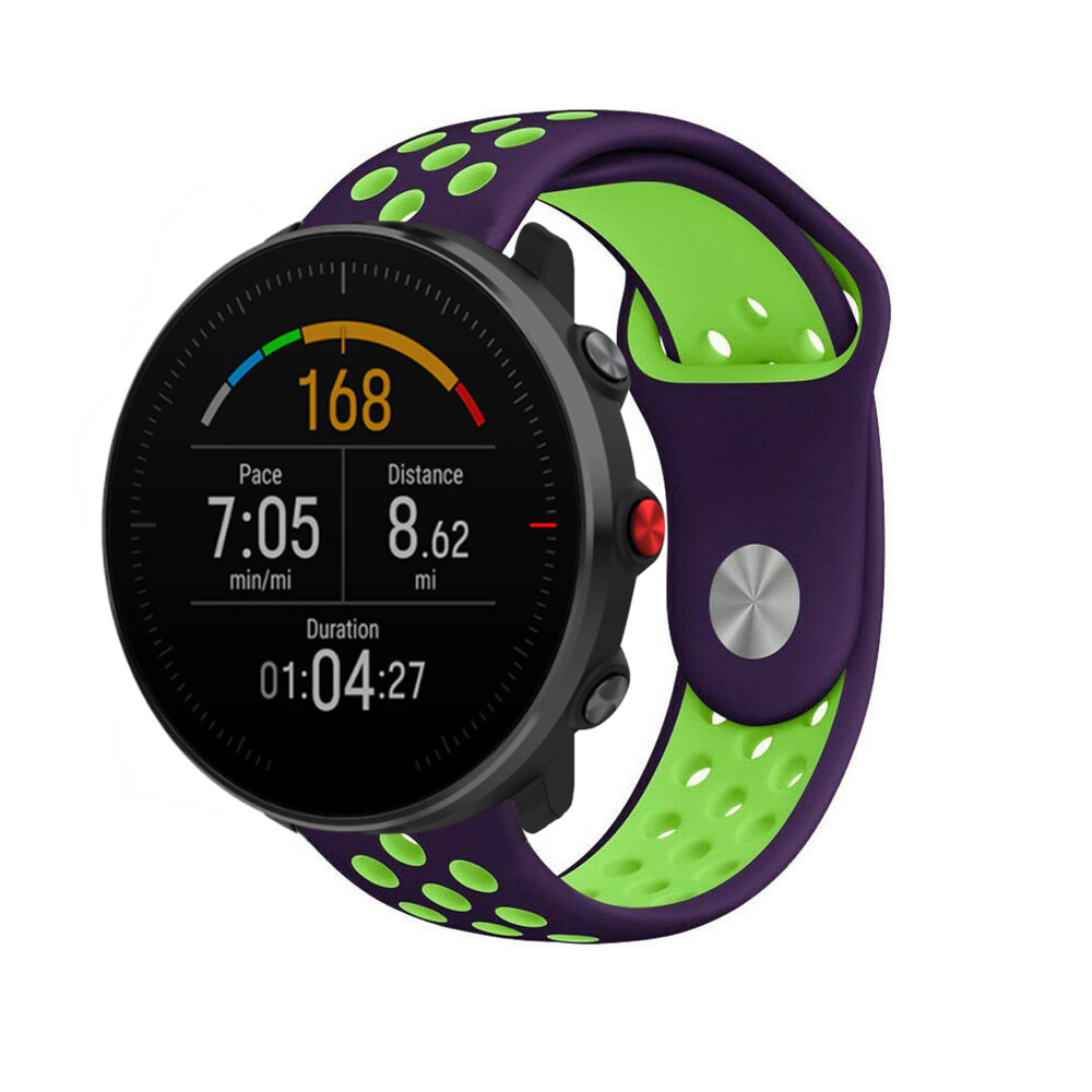 Strap-it Polar Vantage M sport band (paars/groen)
