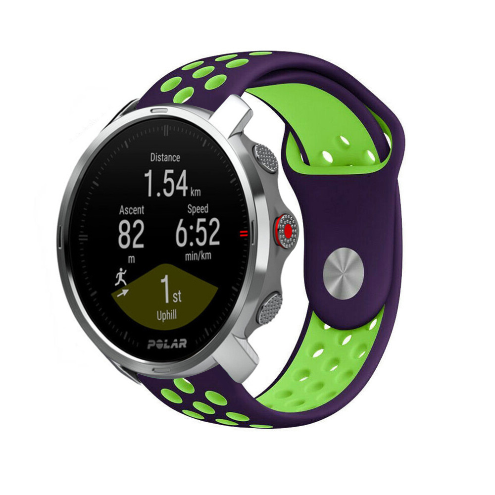 Strap-it Polar Grit X sport band (paars/groen)