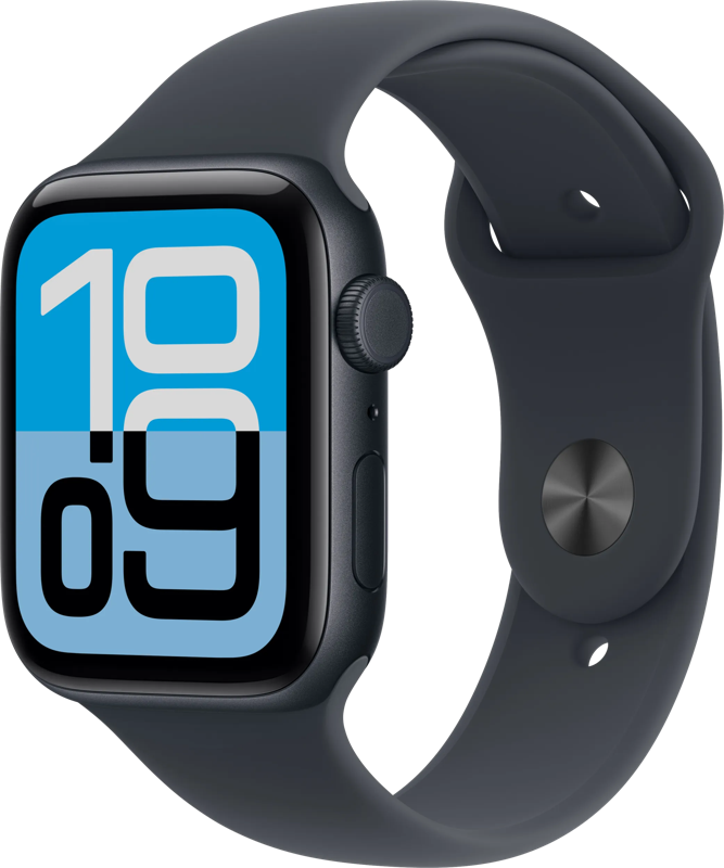 Apple Watch SE (2025) 5G 44mm Midnight Sportband S/M