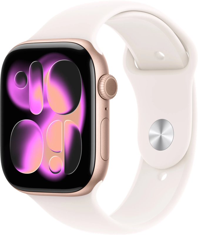 Apple Watch Series 11 Cellular 46mm  Rosegoud Sportband S/M
