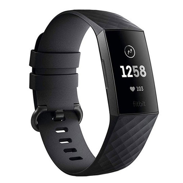 Fitbit Charge 4 silicone band (zwart)