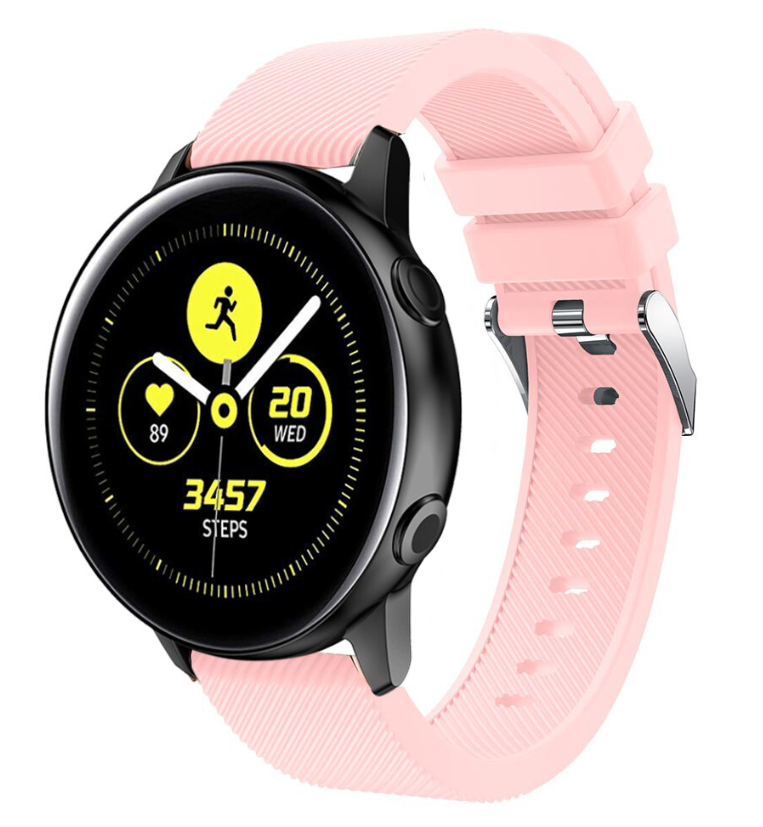 Samsung Galaxy Watch Active / Active 2 silicone band (roze)