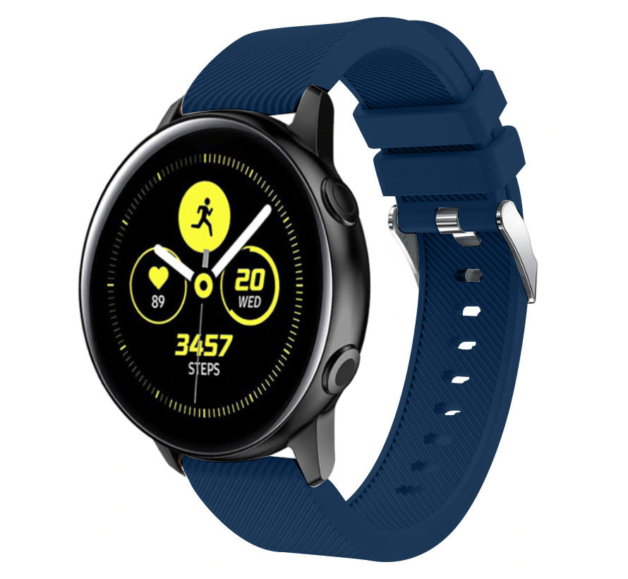 Samsung Galaxy Watch Active / Active 2 silicone band (donkerblauw)
