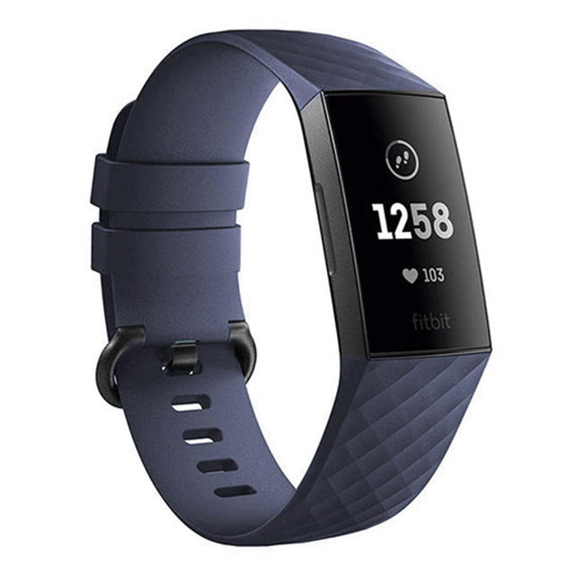 Fitbit Charge 3 silicone band (donkerblauw)