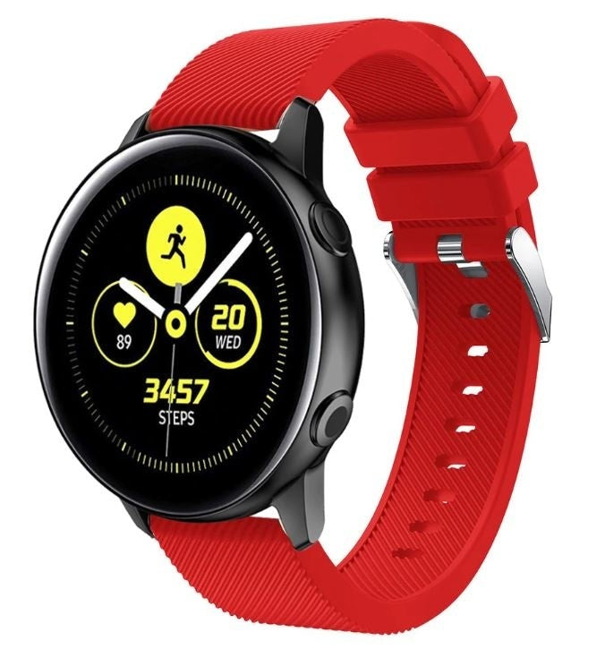 Samsung Galaxy Watch Active / Active 2 silicone band (rood)