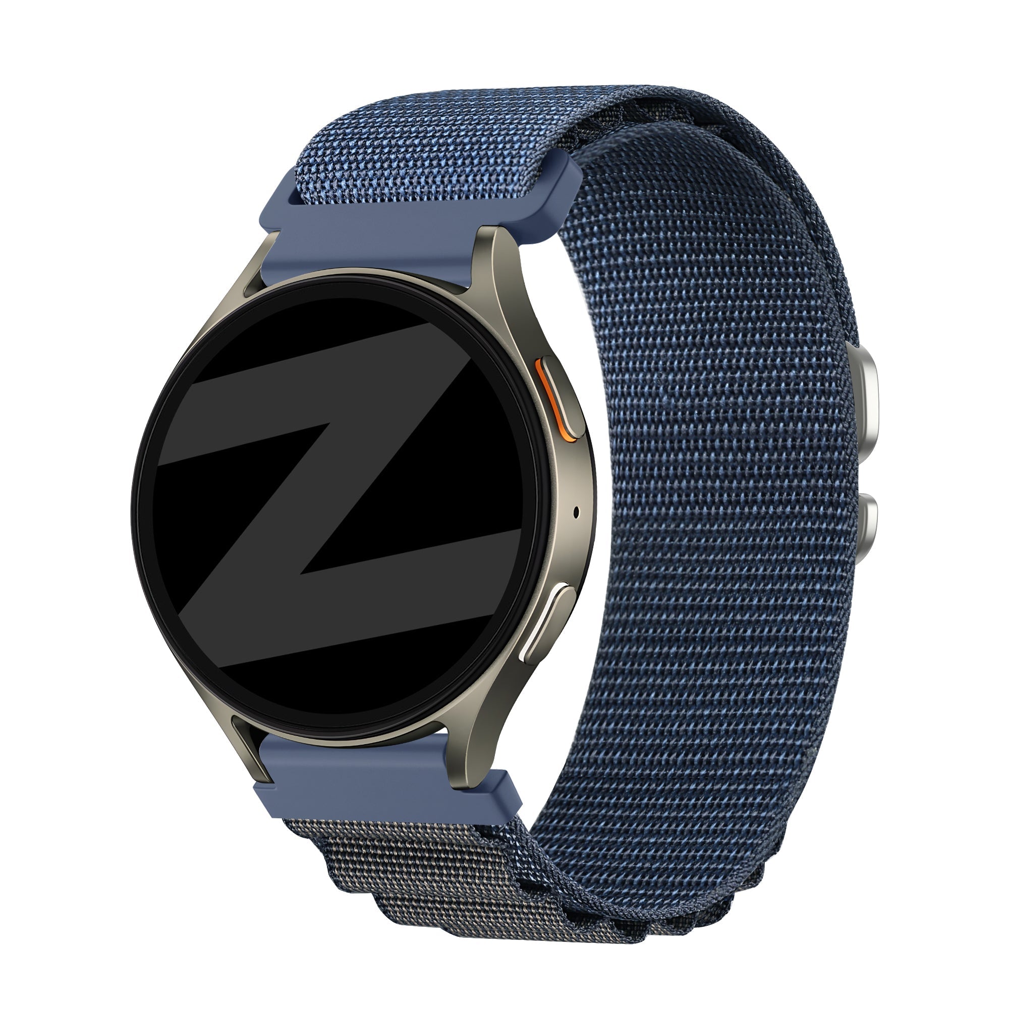 Bandz Xiaomi Amazfit Bip Alpine nylon band (grijsblauw)