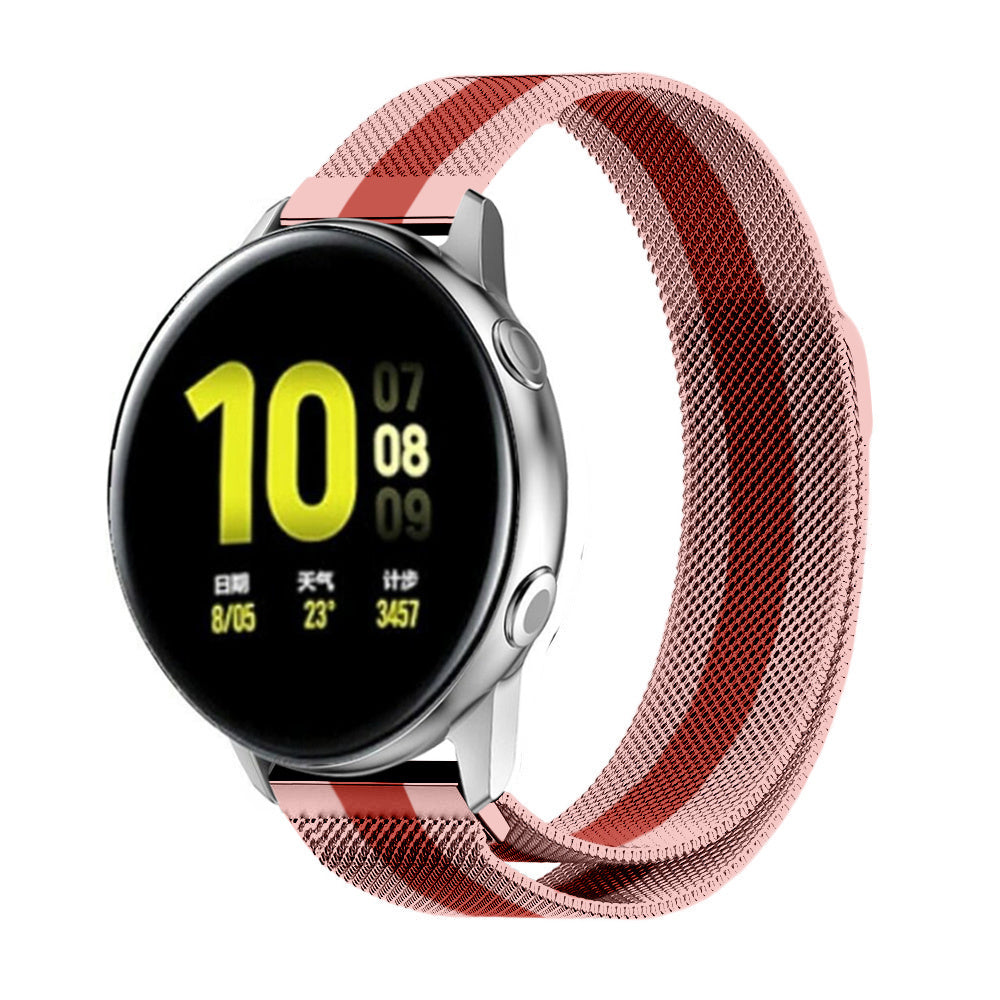 Samsung Galaxy Watch Active Milanese band (rood/roze)