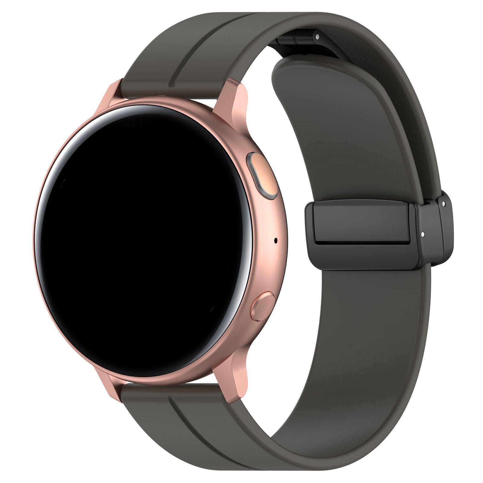 Amazfit Active 2 D-buckle siliconen bandje (donkergrijs)