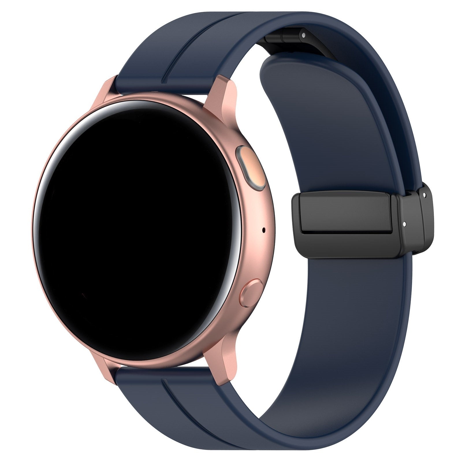 Withings ScanWatch 2 - 42mm D-buckle siliconen bandje (donkerblauw)