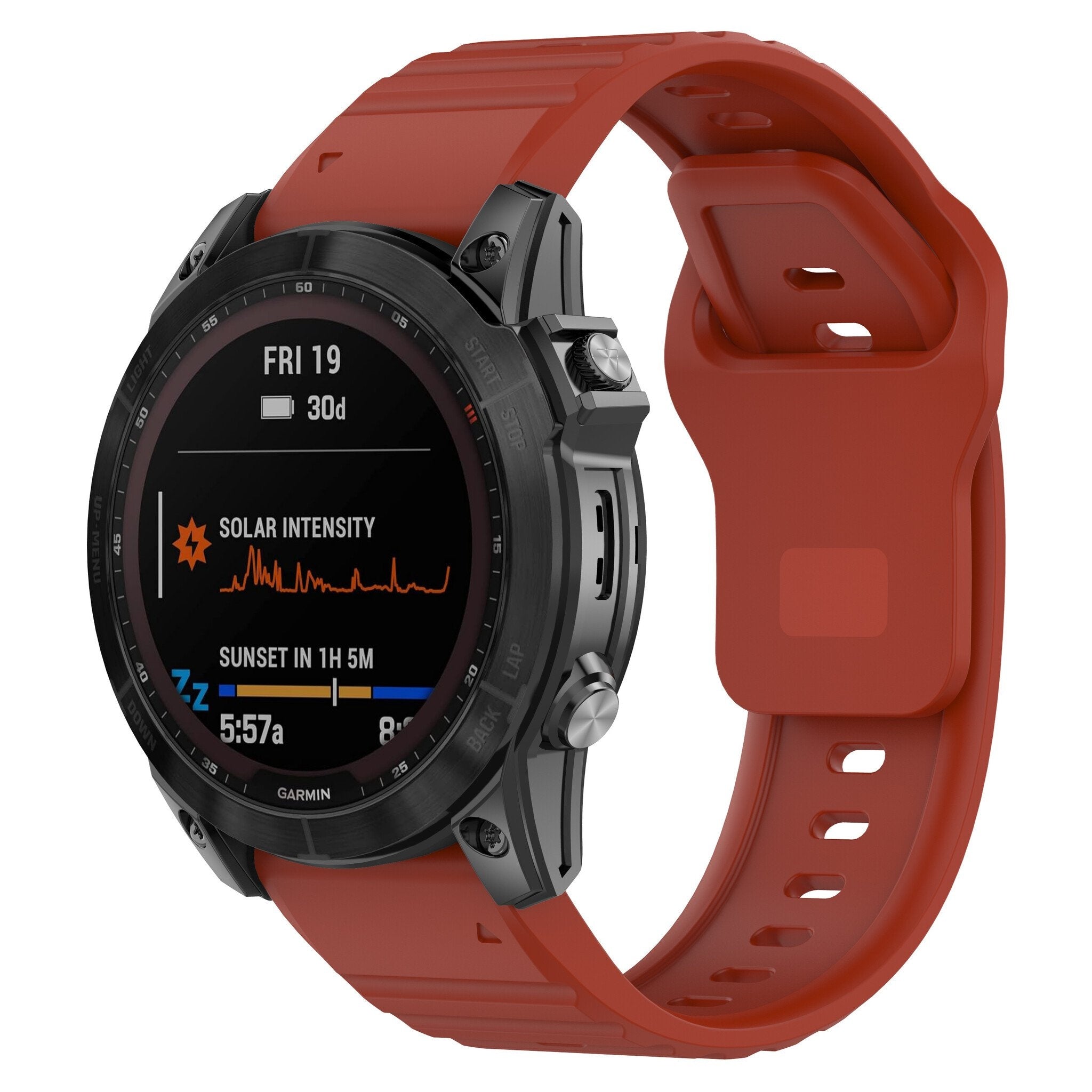 Garmin Fenix 8 Pro - 47mm outdoor siliconen band (rood)