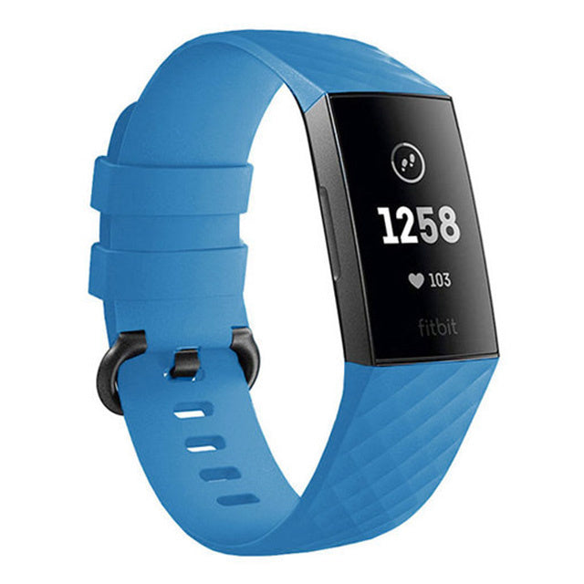 Fitbit Charge 3 silicone band (lichtblauw)