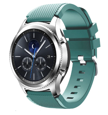 Samsung Gear S3 Classic & Frontier silicone band (dennengroen)