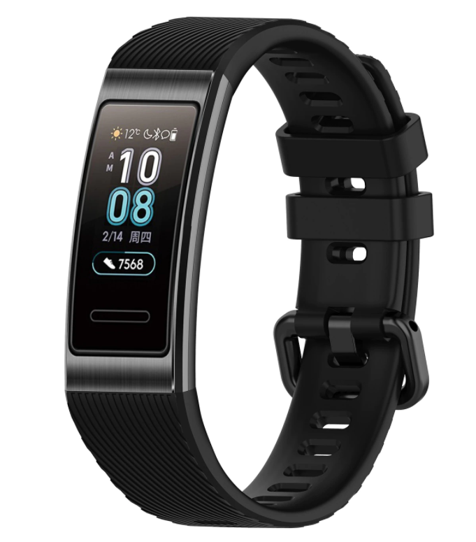 Huawei band 3 / 4 Pro silicone band (zwart)