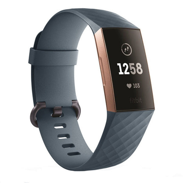 Fitbit Charge 4 silicone band (grijsblauw)