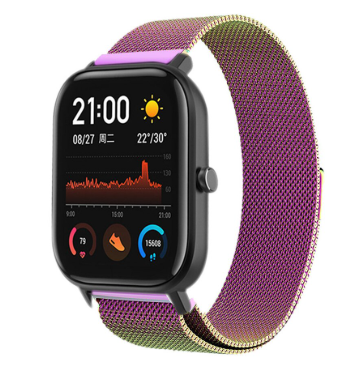 Xiaomi Amazfit GTS Milanese band (regenboog)