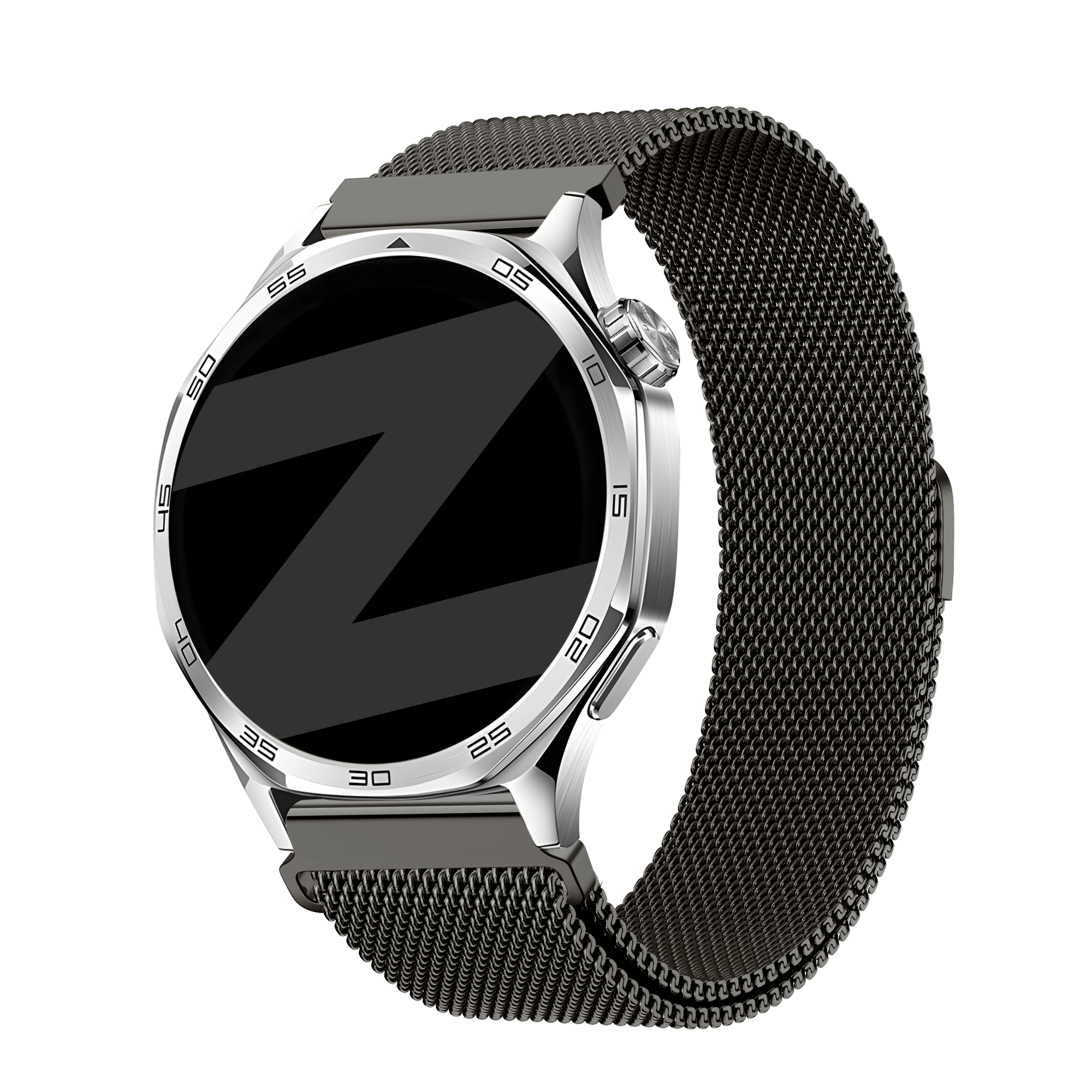 Bandz Amazfit GTR 2 'One push' Milanese band (titanium grijs)