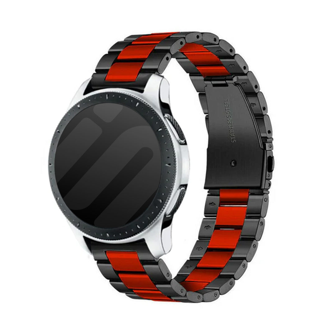 Garmin Forerunner 165 stalen band (zwart/rood)