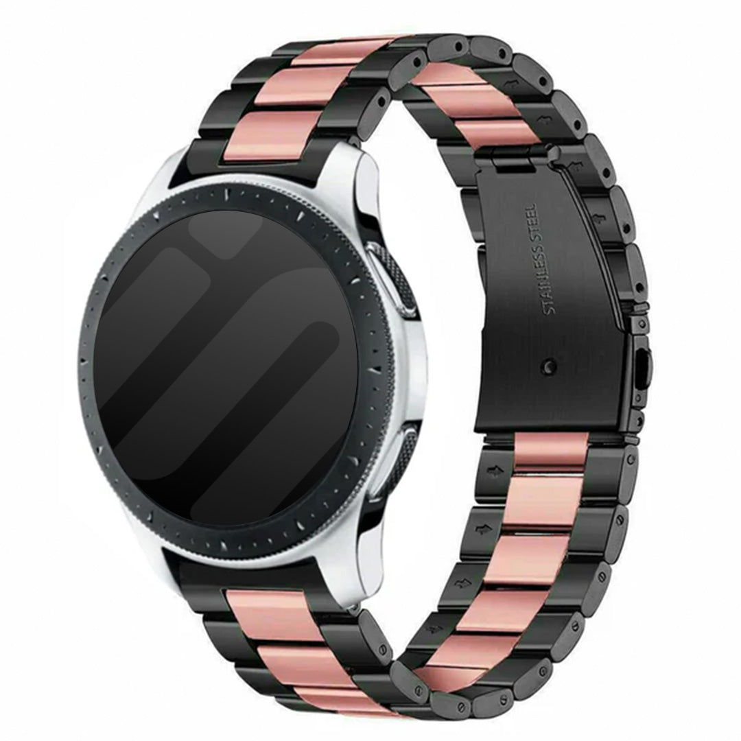 Garmin Vivoactive 3 stalen band (zwart/roze)