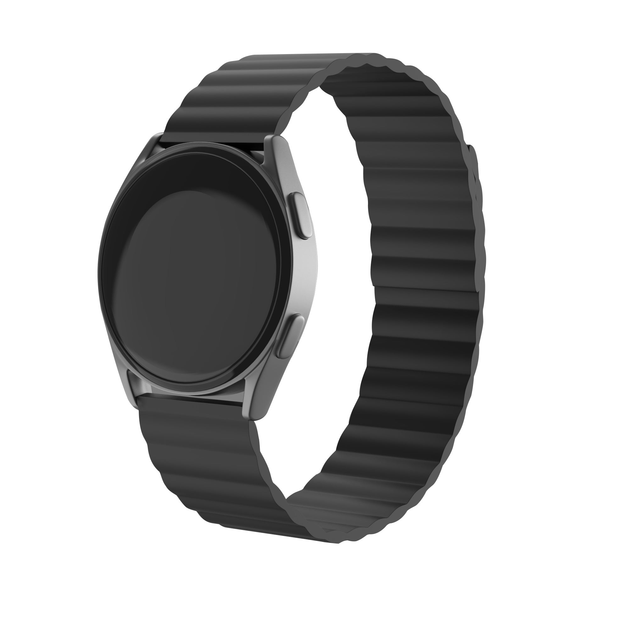 Amazfit Balance 2 magnetisch siliconen bandje (zwart)