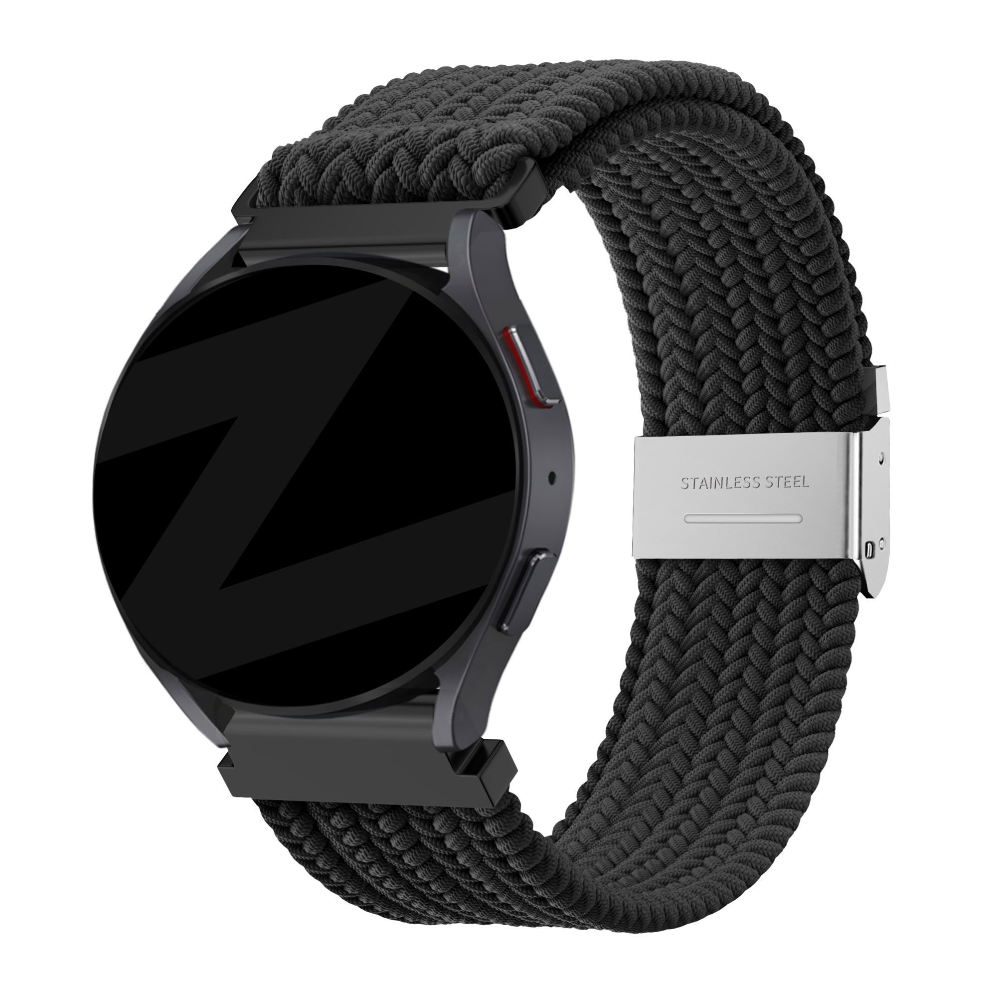 Bandz Suunto 9 Peak Pro gevlochten nylon band (zwart)