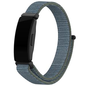 Fitbit Inspire / Inspire HR / Inspire 2 nylon bandje (groen-grijs)