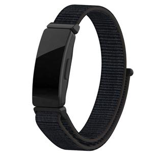 Fitbit Inspire / Inspire HR / Inspire 2 nylon bandje (zwart)