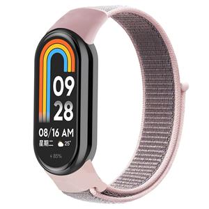 Xiaomi Smart Band 8 nylon bandje (pink sand)