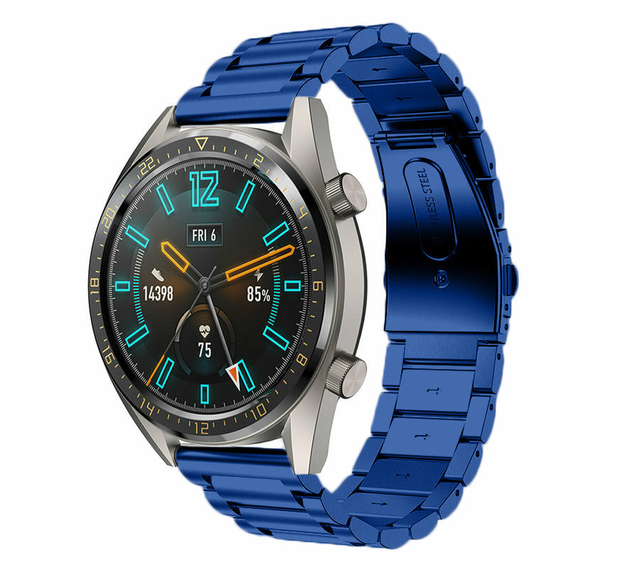 Huawei Watch GT 2 stalen band (blauw)