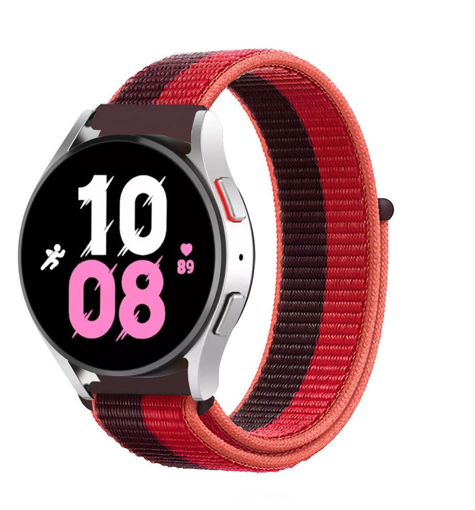 Samsung Galaxy Watch 5 - 44mm nylon band (cherry magenta)