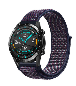 Huawei Watch GT 2 nylon band (paars-blauw)