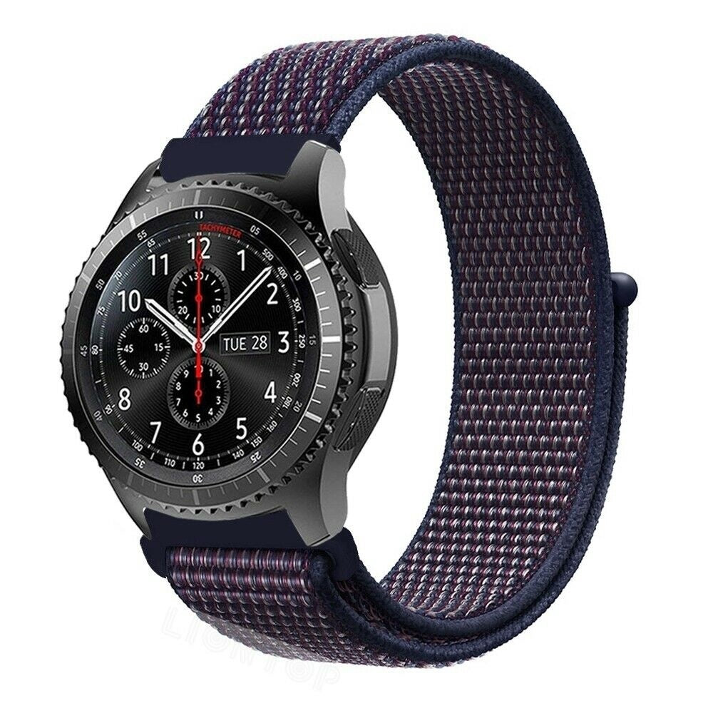 Samsung Galaxy Watch 46mm nylon band (indigo blauw)