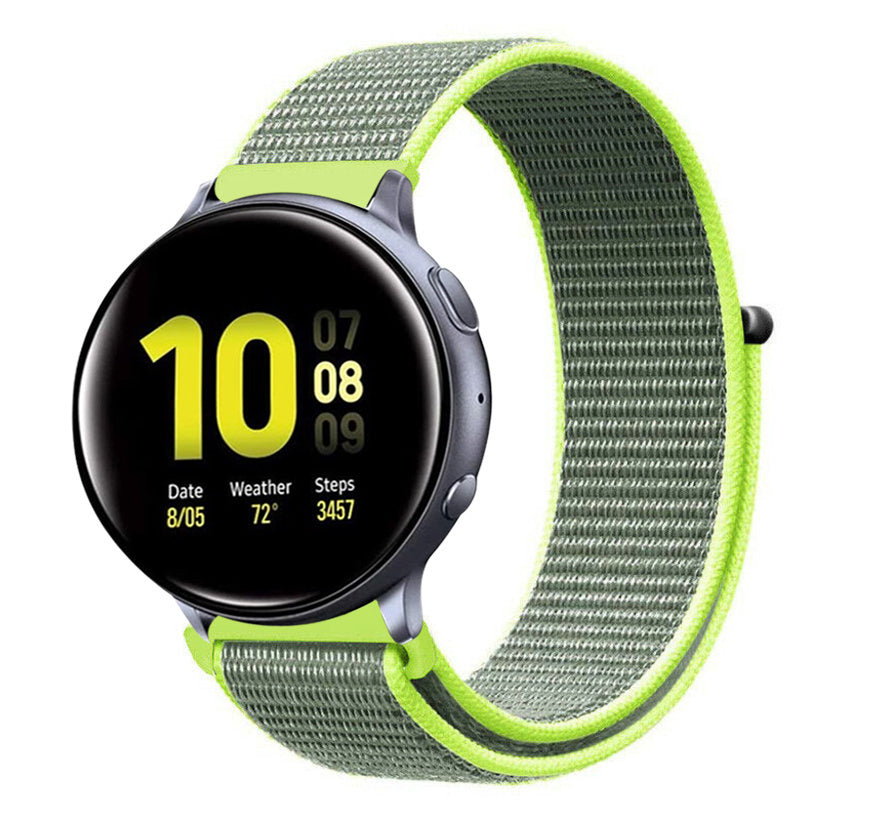Samsung Galaxy Watch Active / Active2 nylon band (fluoriserend)