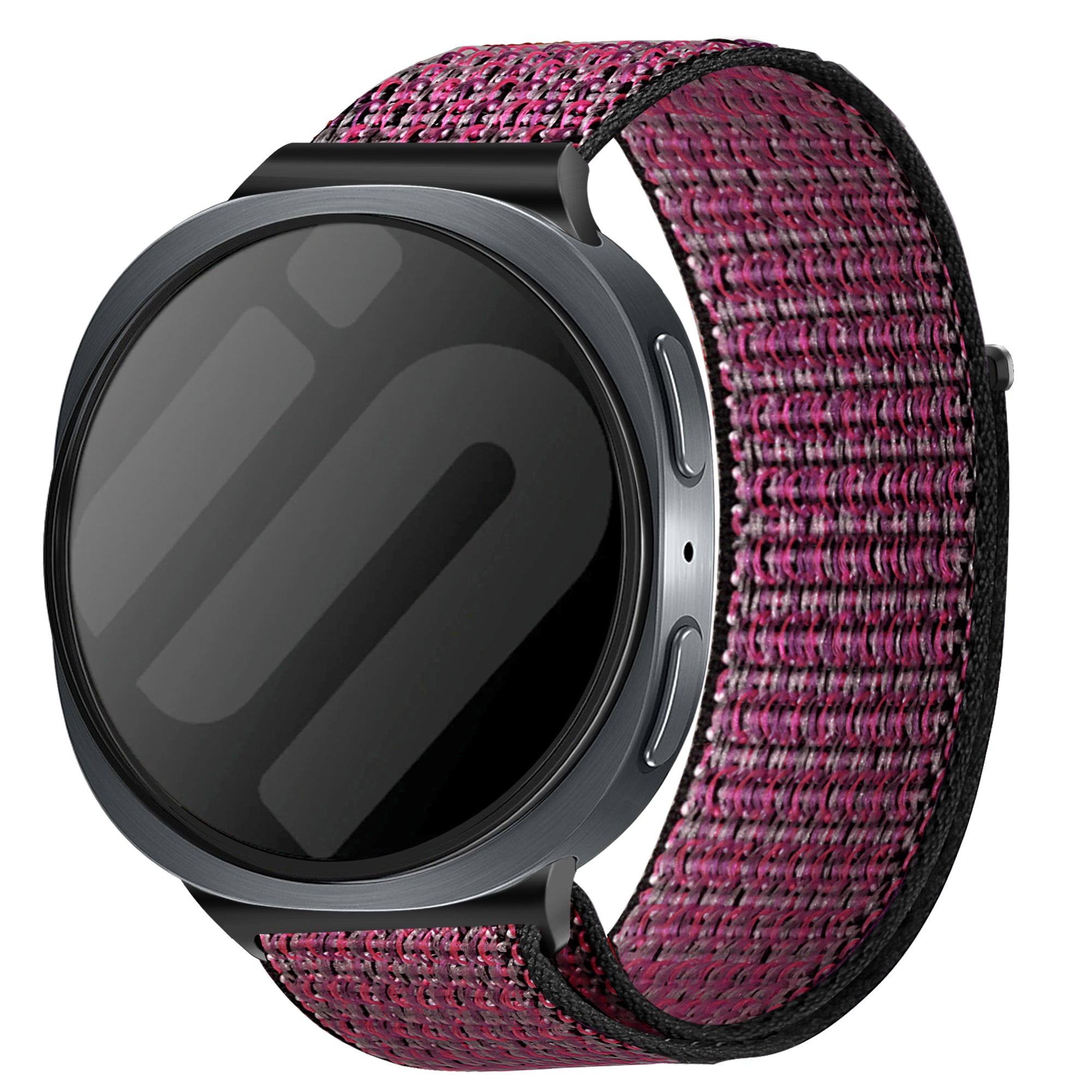 Samsung Galaxy Watch 8 - 44mm nylon bandje (true berry)