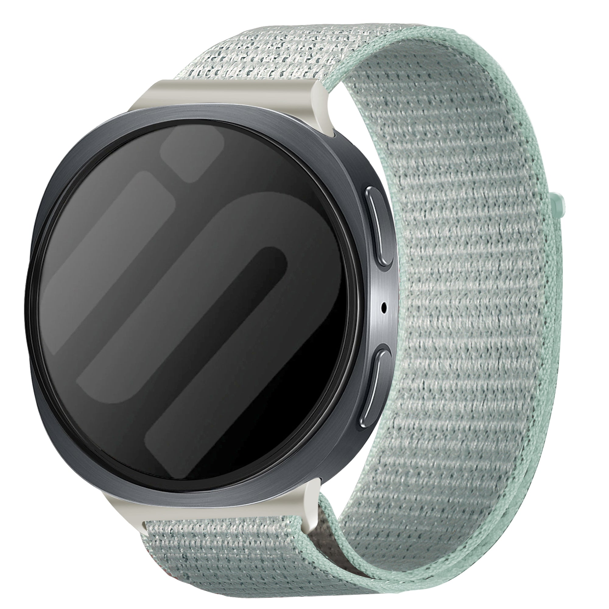 Samsung Galaxy Watch 8 Classic nylon bandje (licht cyaan)