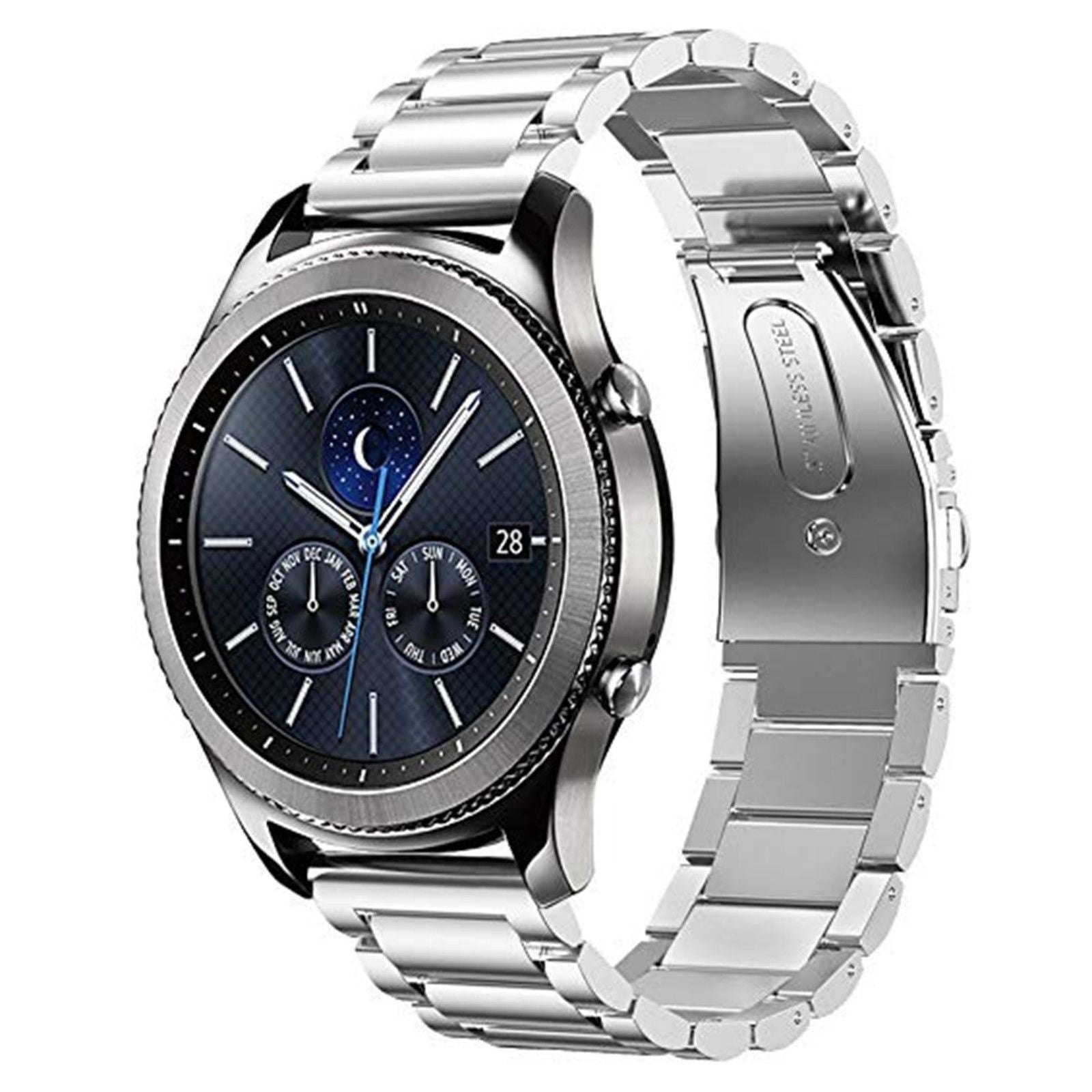 Samsung Gear S3 Classic & Frontier stalen band (zilver)