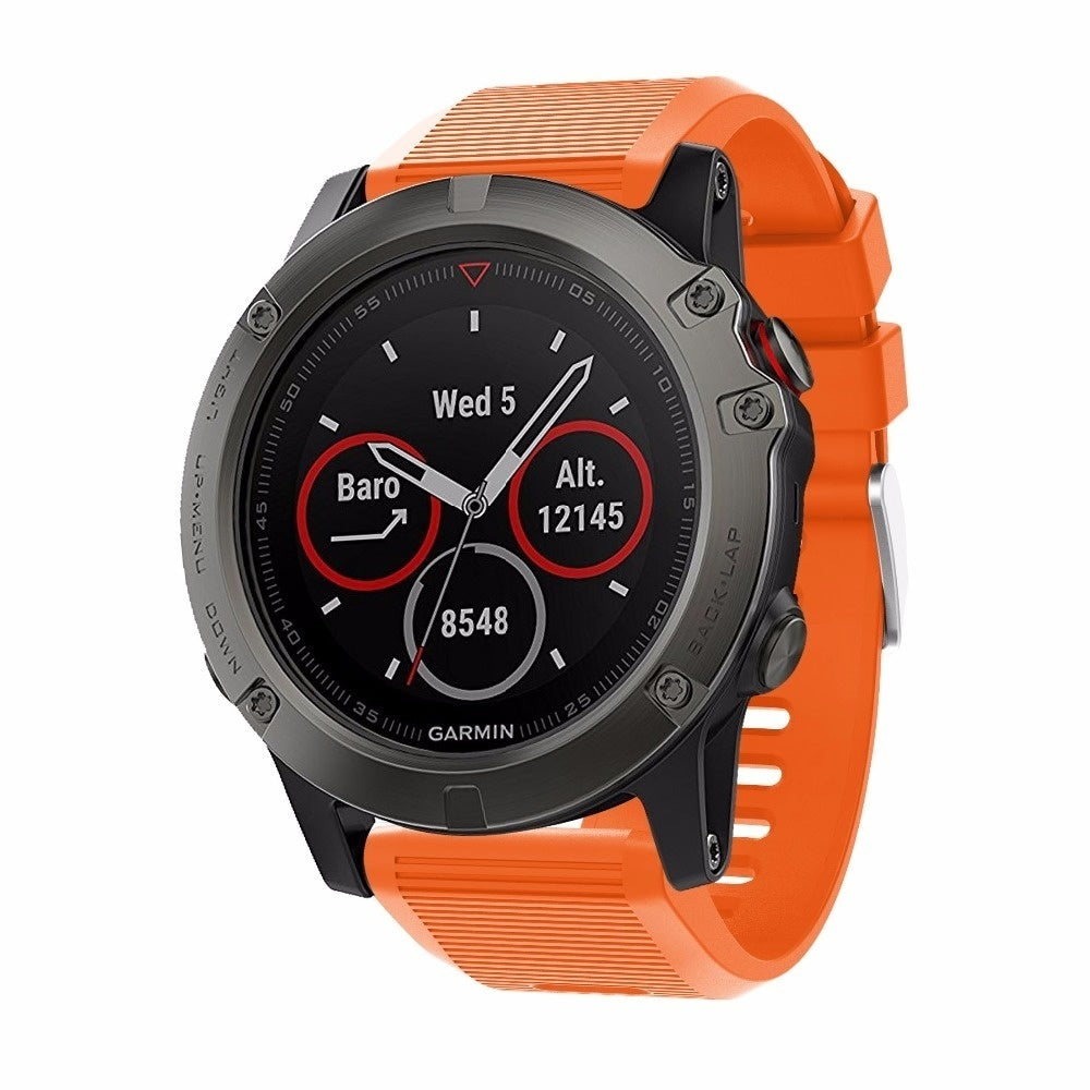 Garmin Fenix 5x / 6x siliconen bandje (oranje)