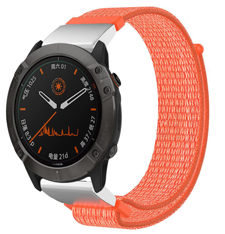 Garmin Forerunner 955 nylon band (oranje)